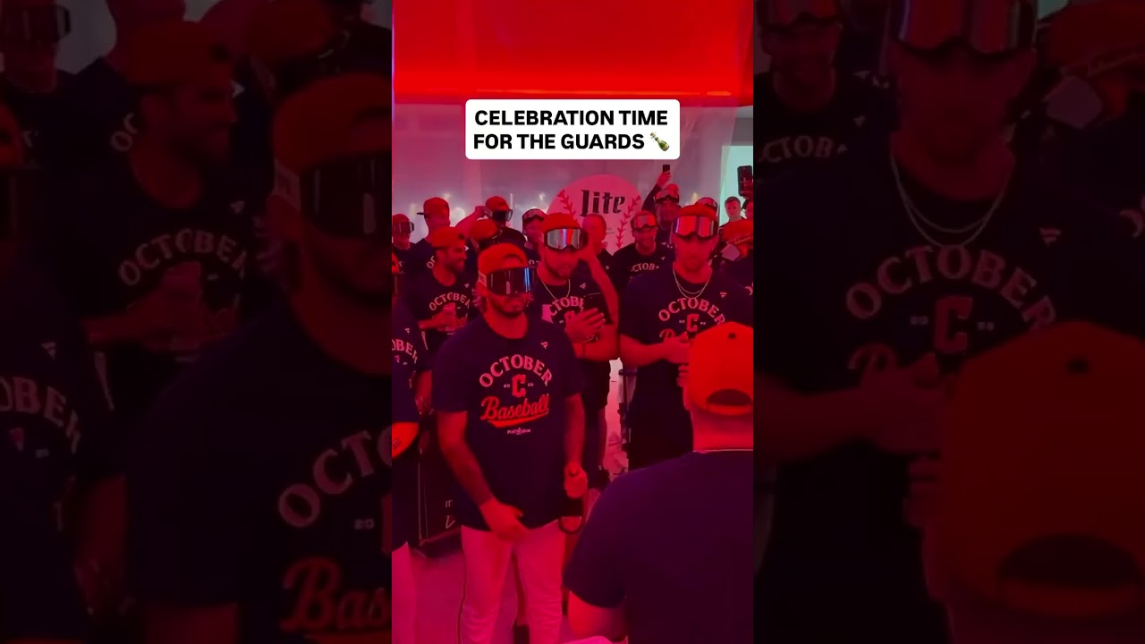 Hell of a season for the Cleveland Guardians! 👏 🍾 #guardians #cleveland #baseball #mlb