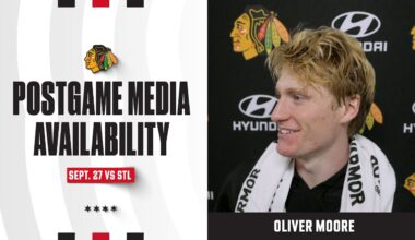 Oliver Moore on Unique Goal | Chicago Blackhawks