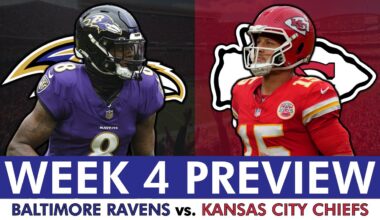 Baltimore Ravens vs. Kansas City Chiefs Preview, Injury Report, Analysis & Prediction | NFL Week 4