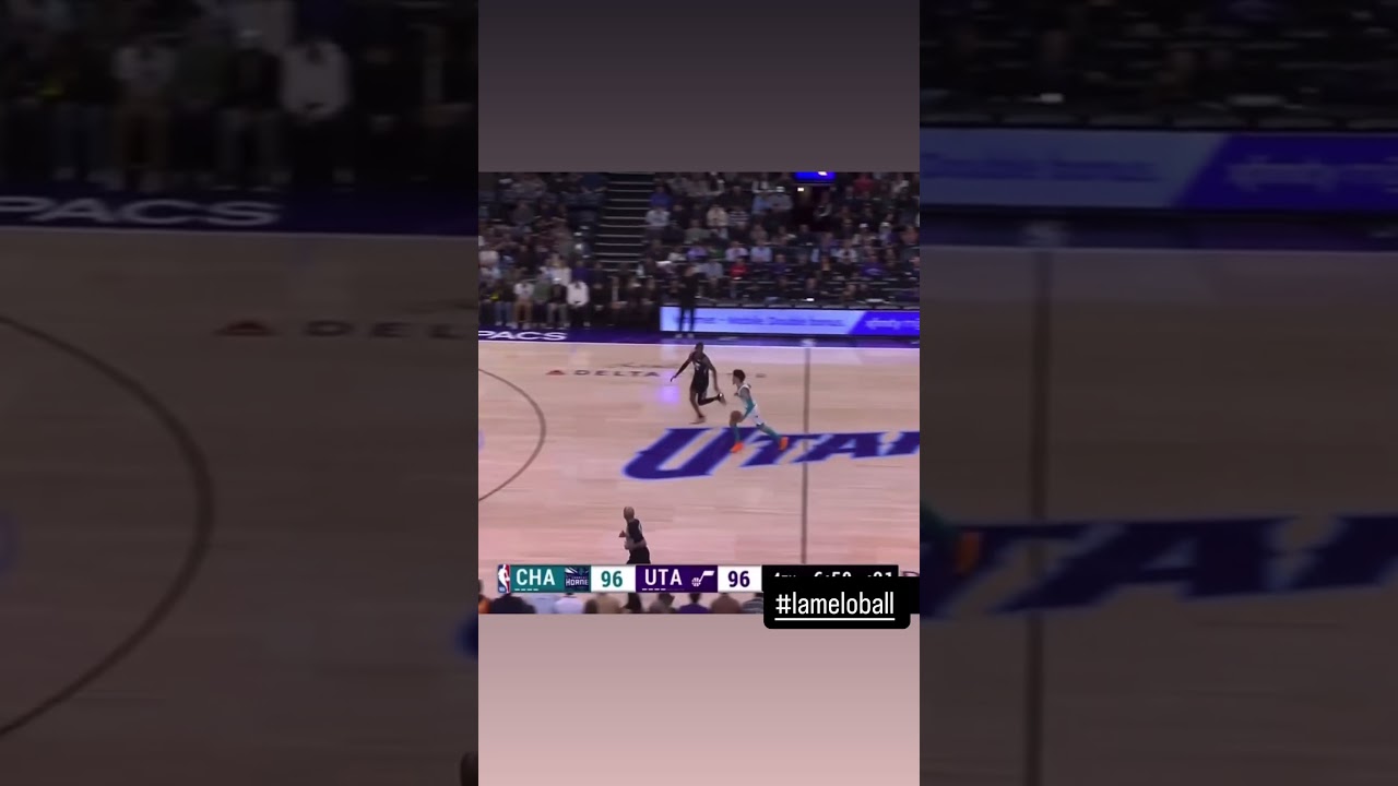 #lameloball vs #utahjazz 2025 #nba #nbahighlights #nbashorts #charlottehornets #basketball #melo
