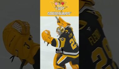 Fleury on His Night in Pittsburgh 🌸❤️