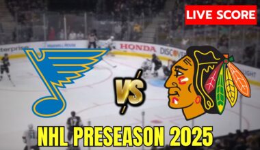 🔴 St. Louis Blues vs Chicago Blackhawks | NHL Preseason | Live Score Update