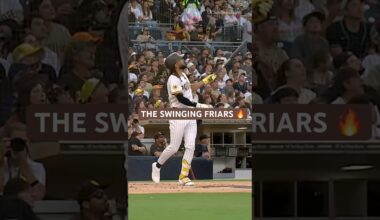 The Swinging Friars 🔥 #mlb #sportshighlights #sports #baseball #sandiegopadres #homerun
