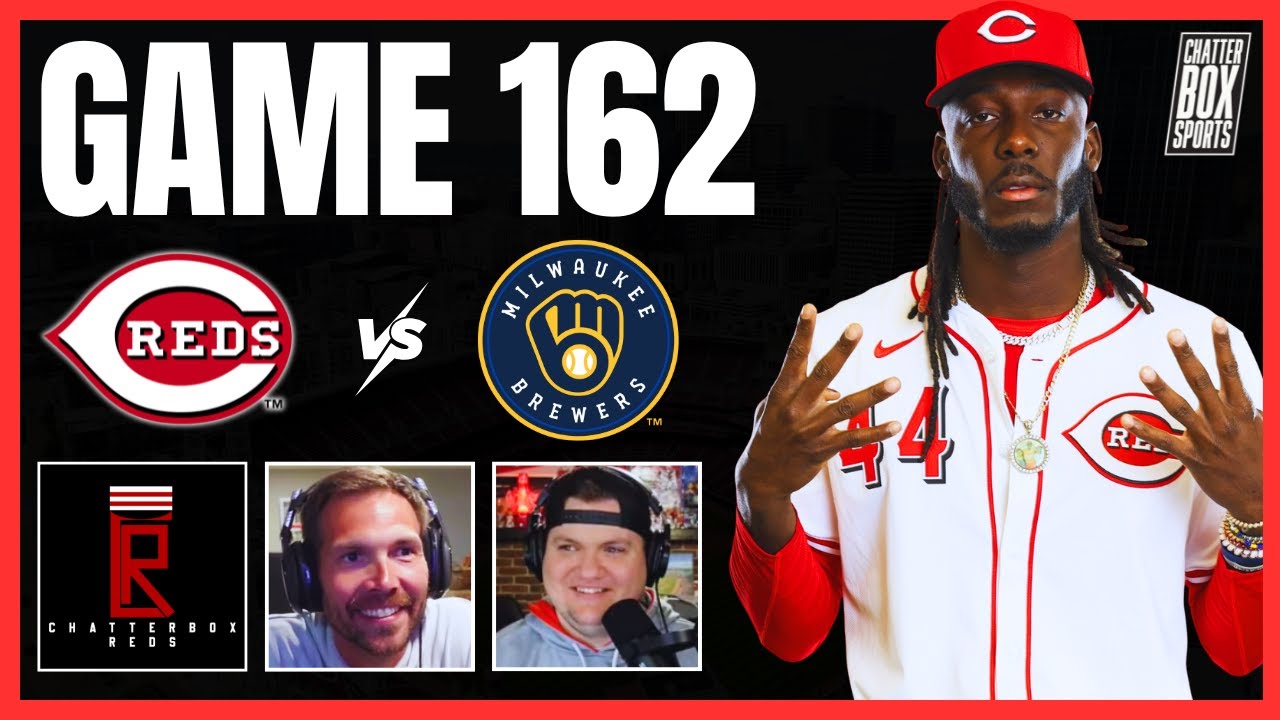 Cincinnati Reds at Milwaukee Brewers FULL GAME LIVE Stream, Reaction | Chatterbox Reds Game 162