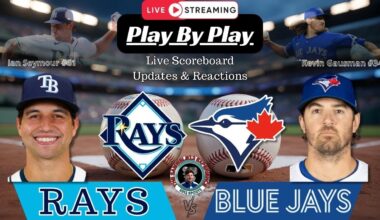 🧢 LIVE:  Toronto Blue Jays vs Tampa Bay Rays MLB Showdown & Reactions!