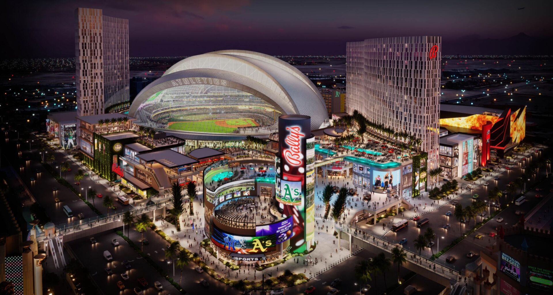 Bally’s finally shares plans for retail, casino outside of future A’s Las Vegas stadium - The Nevada Independent