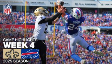 New Orleans Saints vs. Buffalo Bills Game Highlights | NFL 2025 Season Week 4