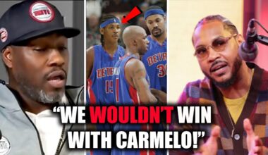 Ben Wallace CLAPS BACK at Carmelo & Stephen A. about Detroit Not Drafting Melo!