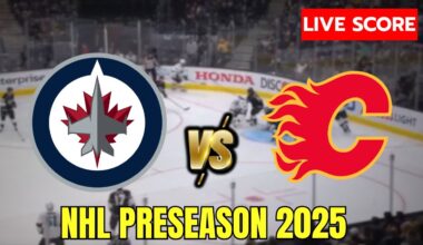 🔴 Winnipeg Jets vs Calgary Flames | LIVE NHL Preseason | Live Score Update