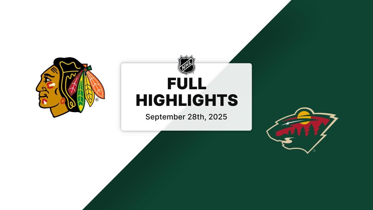NHL Preseason Highlights | Blackhawks vs. Wild | September 28, 2025