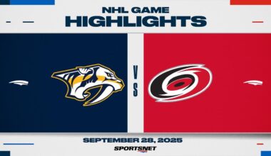NHL Preseason Highlights | Predators vs. Hurricanes - September 28, 2025
