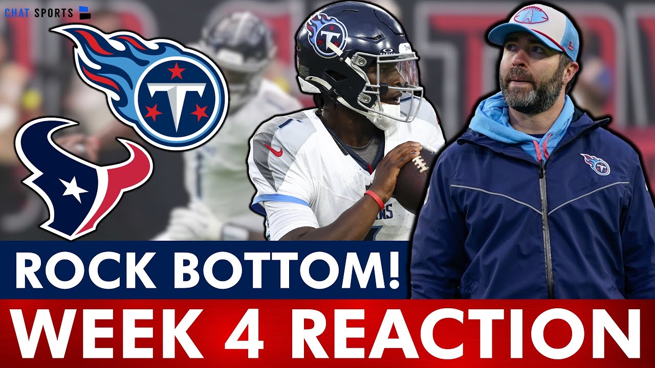 UTTER DISGRACE! Tennessee Titans Get Blown Out By The Houston Texans 26-0 In NFL Week 4 | Reaction