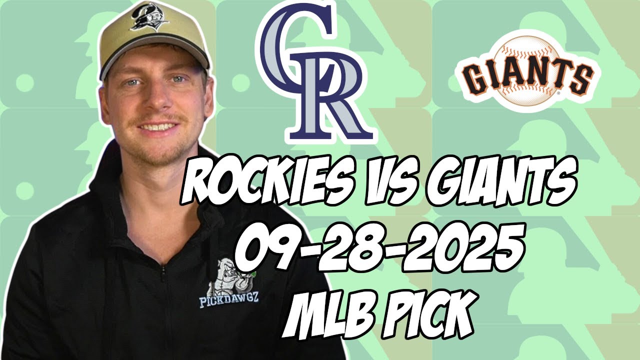 San Francisco Giants vs Colorado Rockies 9/28/25 MLB Pick & Prediction | MLB Betting Tips