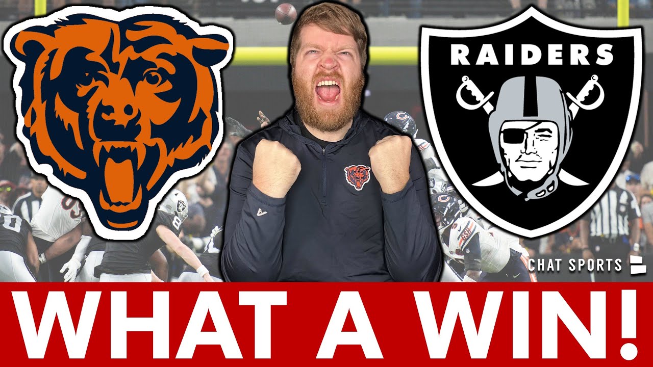 🚨REACTION: Chicago Bears Get MASSIVE WIN Over Raiders On Josh Blackwell’s Blocked Field Goal!