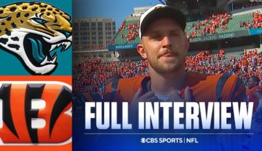 Jake Browning on leading the Bengals to a comeback win over Jaguars after Joe Burrow's injury