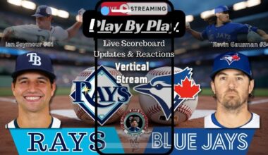 Vertical:  Toronto Blue Jays vs Tampa Bay Rays MLB Showdown & Reactions!