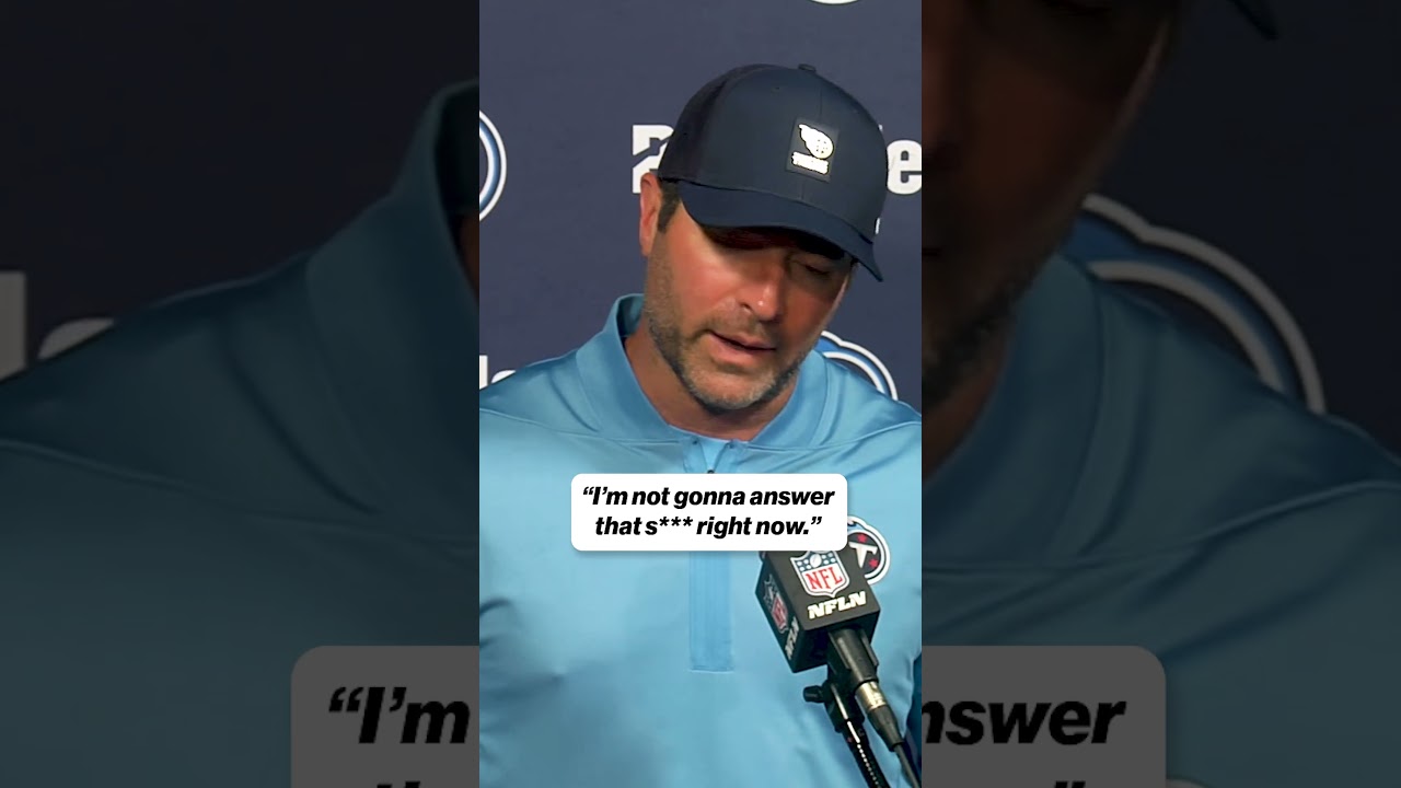 Titans HC Brian Callahan after 26-0 loss to the Texans 😅 #NFL #football #titans