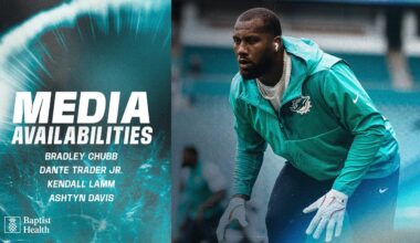 Bradley Chubb, Dante Trader Jr., and more meet with the media | Miami Dolphins