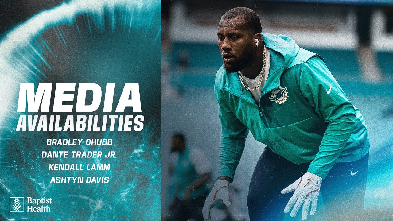 Bradley Chubb, Dante Trader Jr., and more meet with the media | Miami Dolphins