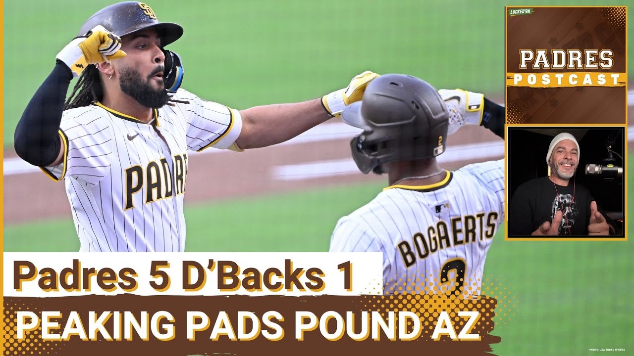 PADRES POSTCAST: San Diego PADRES SMASH 3 HR’S, Ace MICHAEL KING SHARP in 5-1 WIN OVER AZ D’Backs