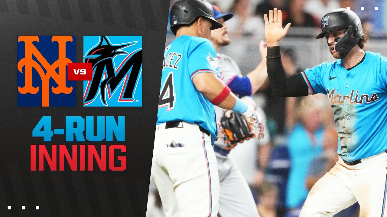 GAME 162 ACTION: Marlins score FOUR RUNS in ONE INNING vs. the Mets! 👀