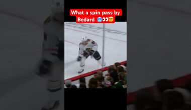 What a spin pass by Bedard 🥶👀🤯