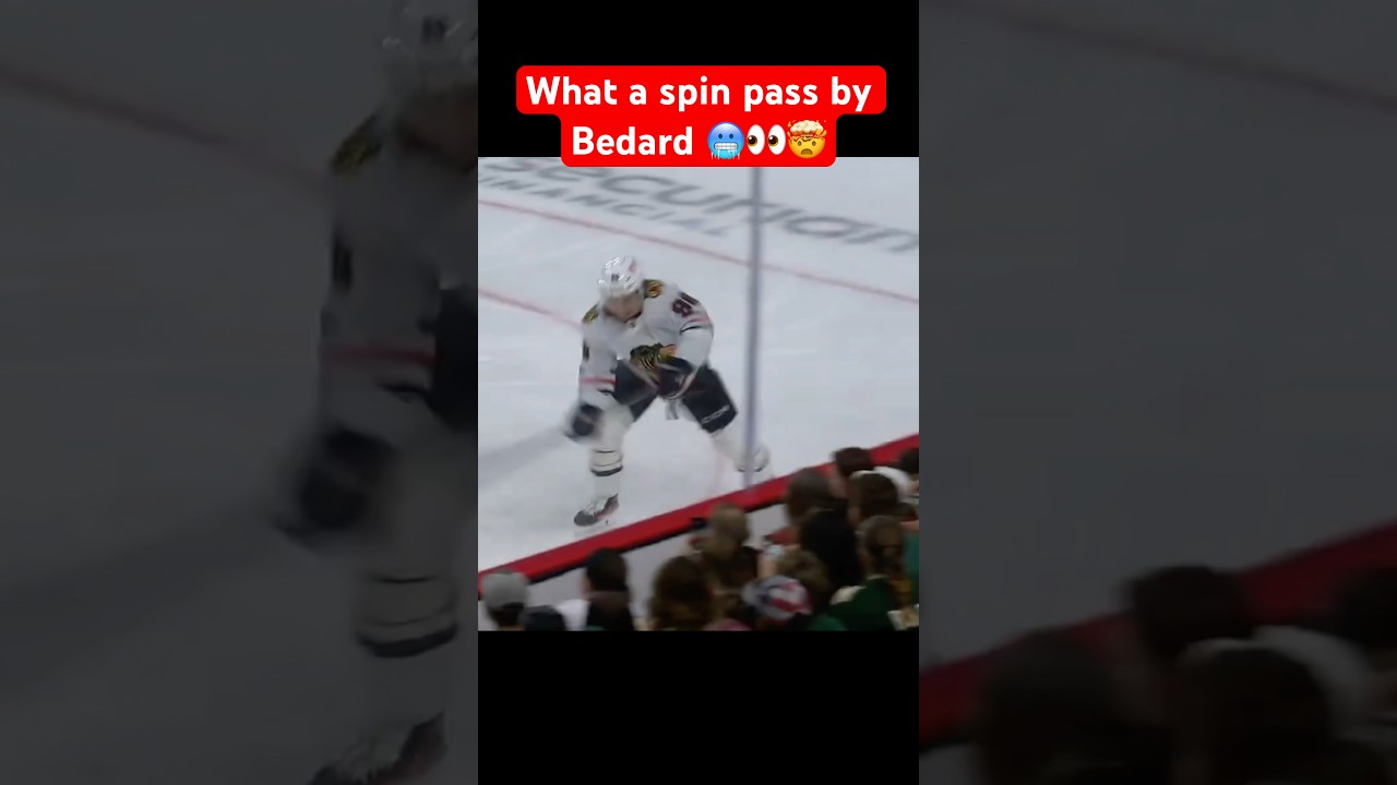 What a spin pass by Bedard 🥶👀🤯