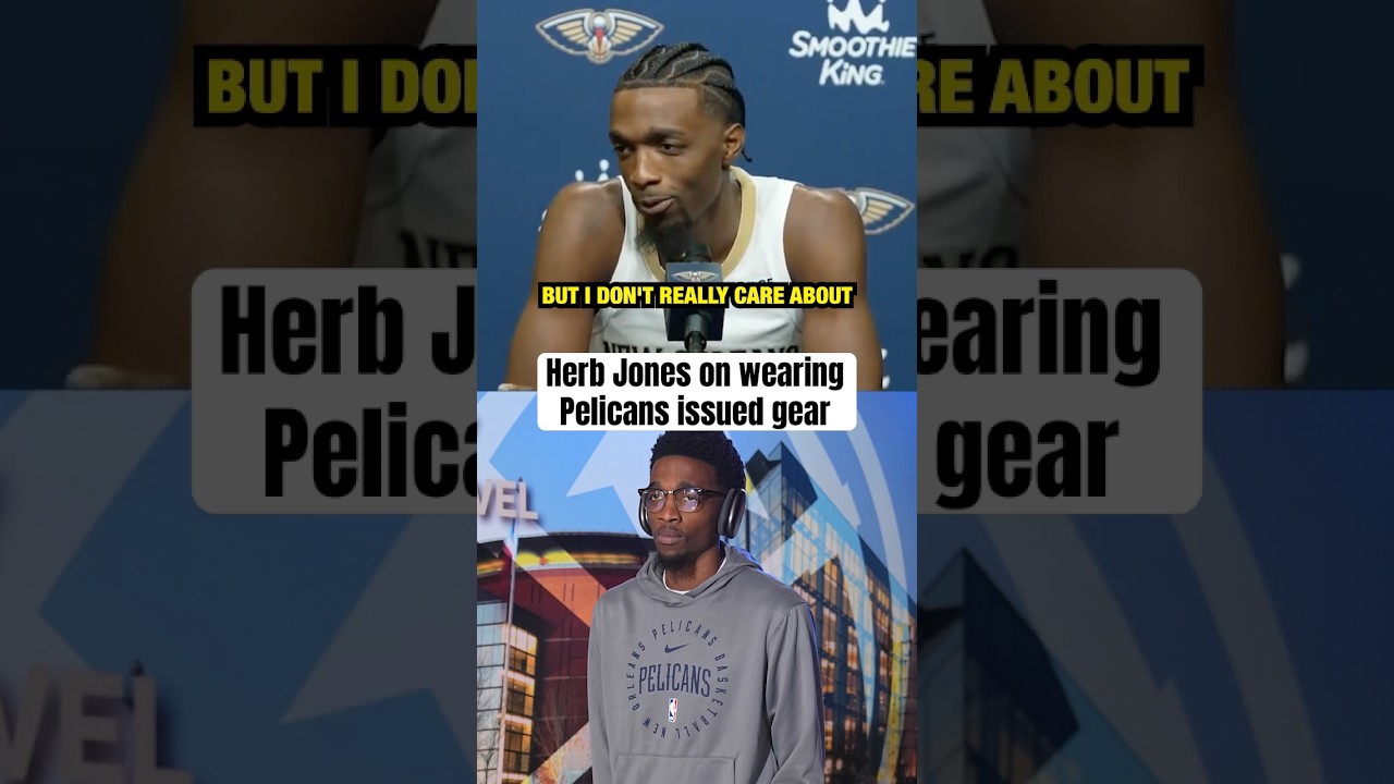 Herb Jones isn't worried about fashion 💯 (via @NBAPelicans)