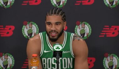 Jayson Tatum Opens Up On Rehab Journey, Return Plans & More at Celtics 2025 Media Day!