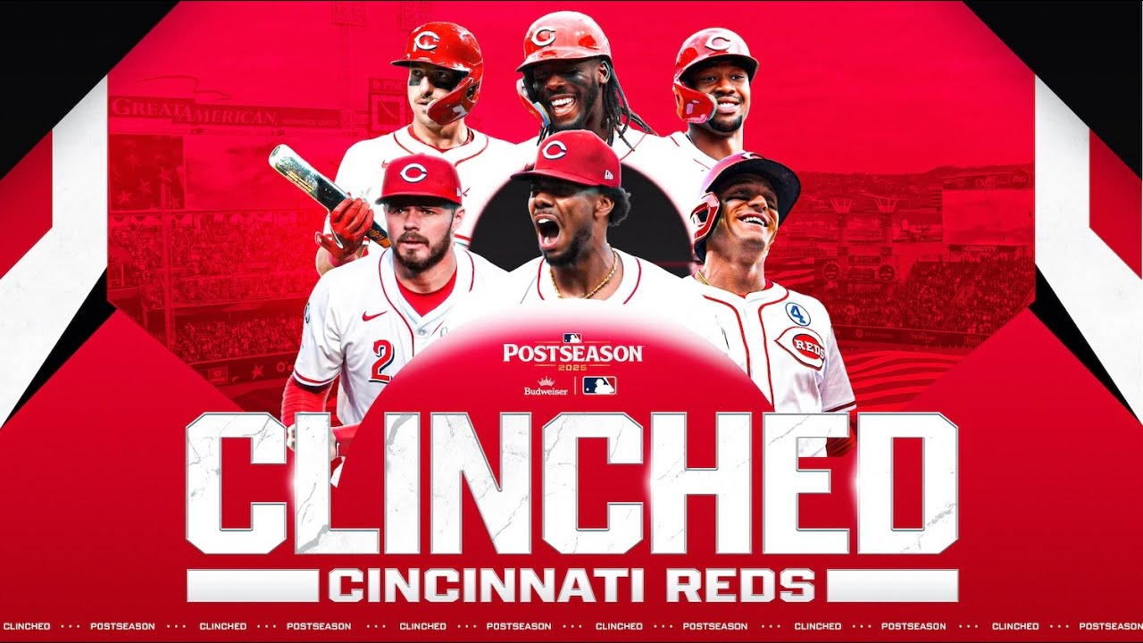 The Reds have secured their spot in the Postseason! (2025 season highlights) 🔴⚫️
