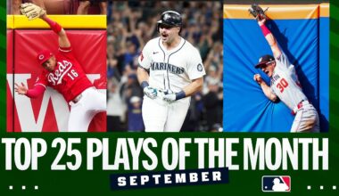 INSANE catches at the wall and MASSIVE milestone homers! Check out the Top 25 Plays of September!