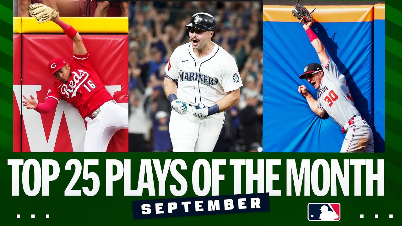INSANE catches at the wall and MASSIVE milestone homers! Check out the Top 25 Plays of September!