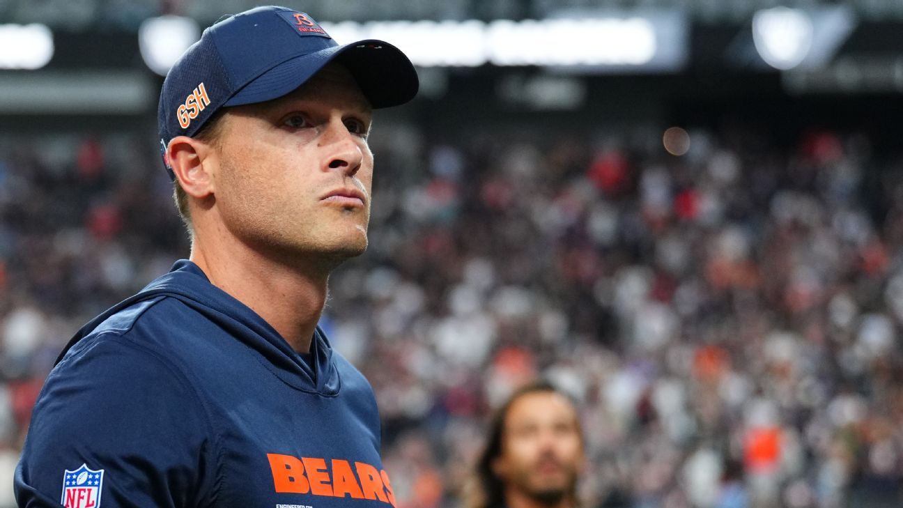 Bears coach Ben Johnson regrets how halftime interview received