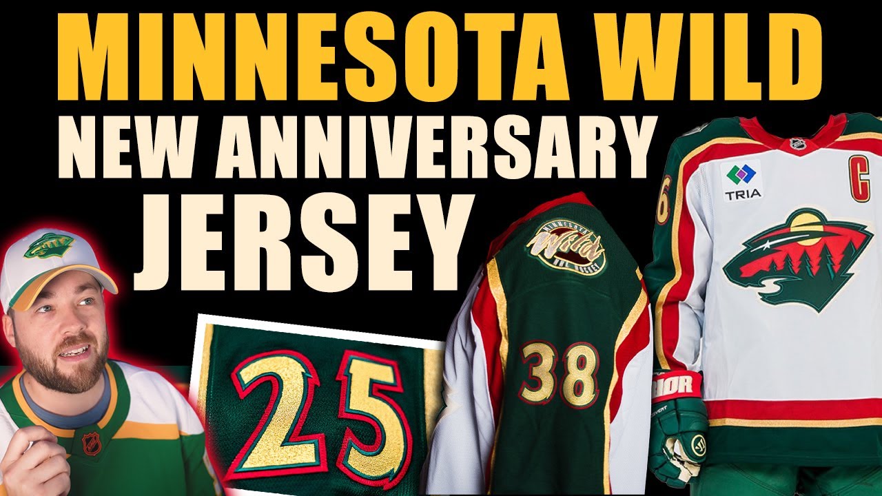 NHL Minnesota Wild NEW Anniversary Jersey!