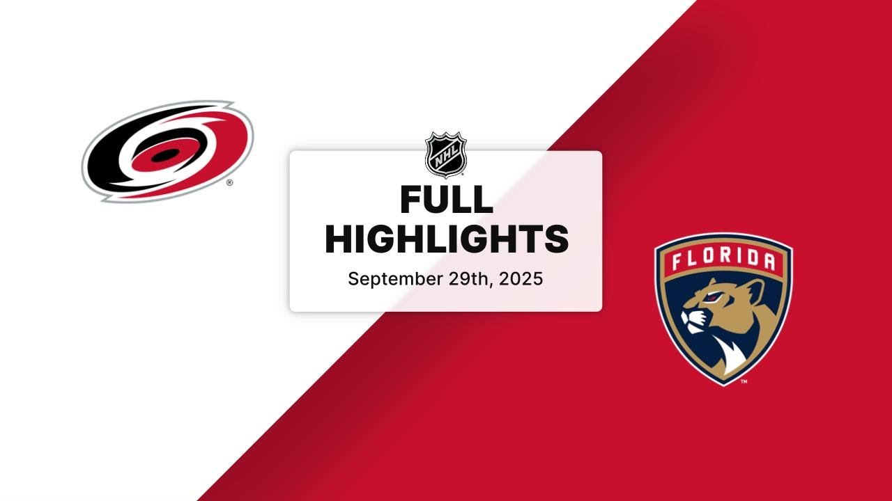 NHL Preseason Highlights | Hurricanes vs. Panthers | September 29, 2025