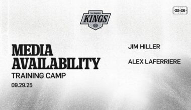 MEDIA: Alex Laferriere and Jim Hiller | LA Kings Training Camp