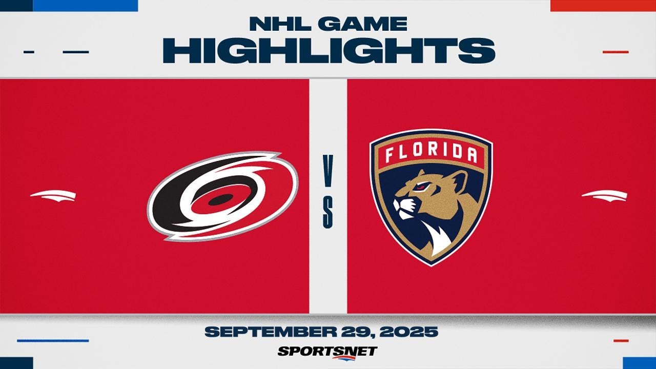 NHL Preseason Highlights | Panthers vs. Hurricanes - September 29, 2025