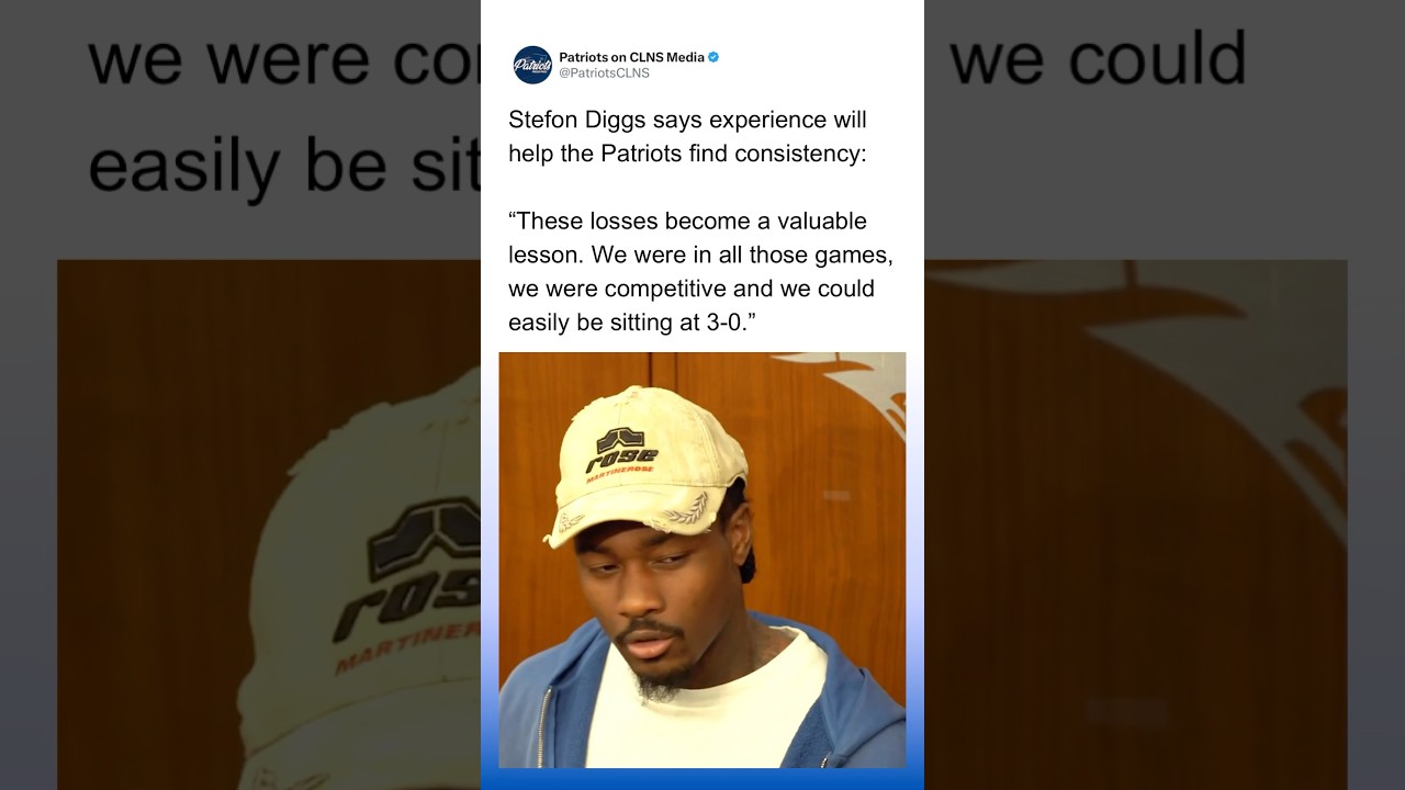 Stefon Diggs says Patriots could EASILY be 3-0