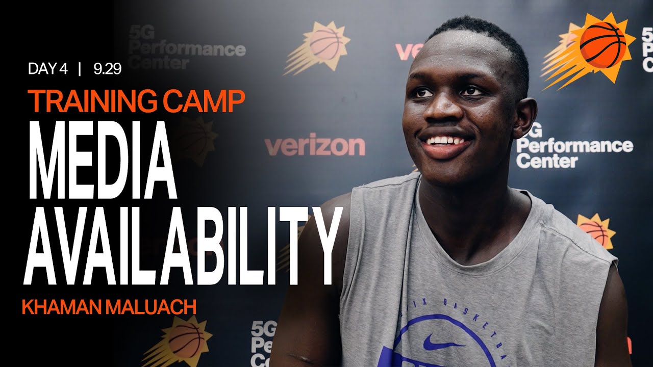 Khaman Maluach Media Availability | Phoenix Suns Training Camp Day 4