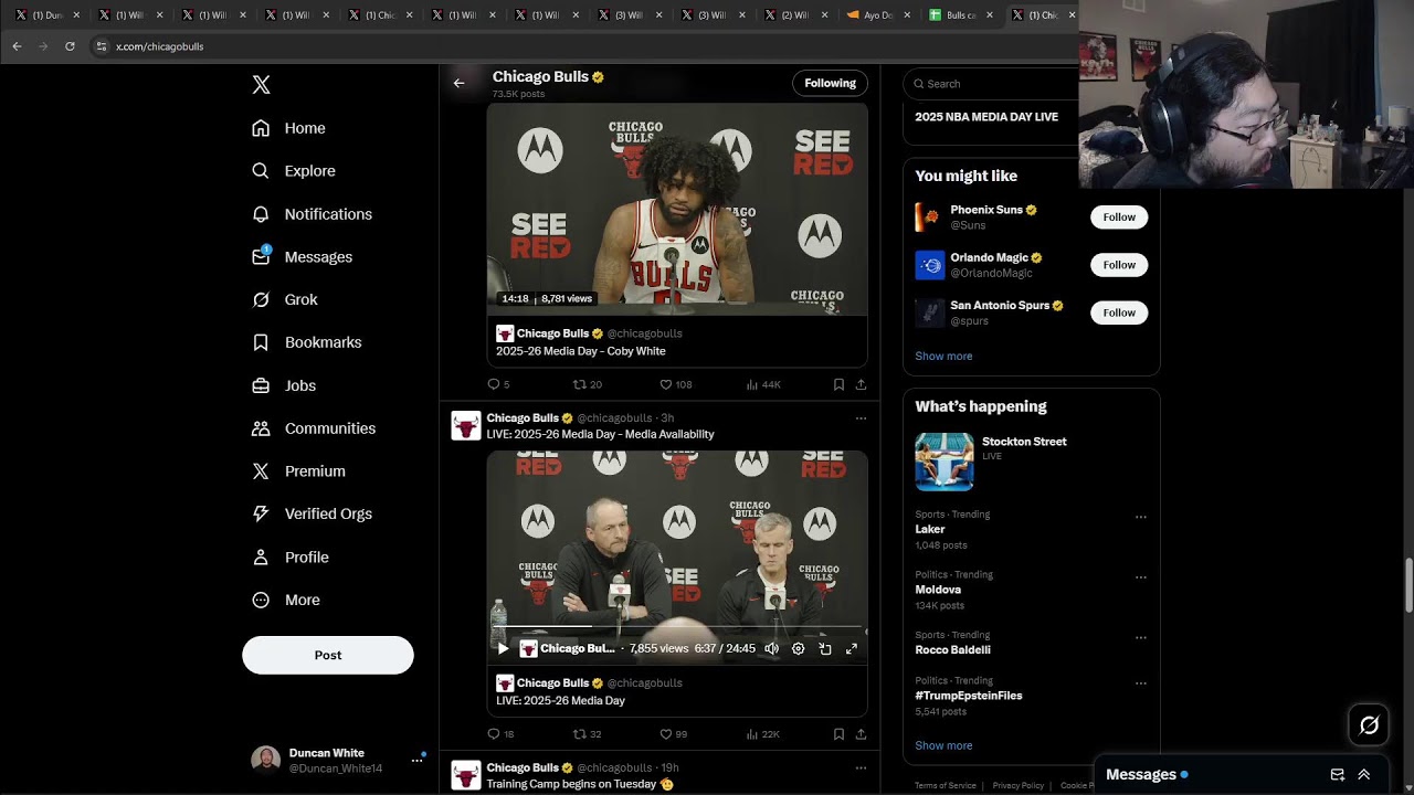 🔴LIVE! | Chicago Bulls Media Day! | Recap of Interviews | TheSlamDuncan