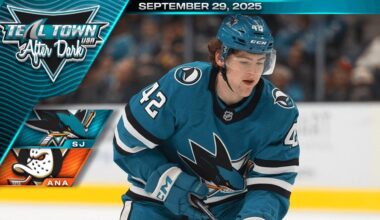 San Jose Sharks @ Anaheim Ducks - 9/29/2025 - Teal Town USA After Dark (Postgame)