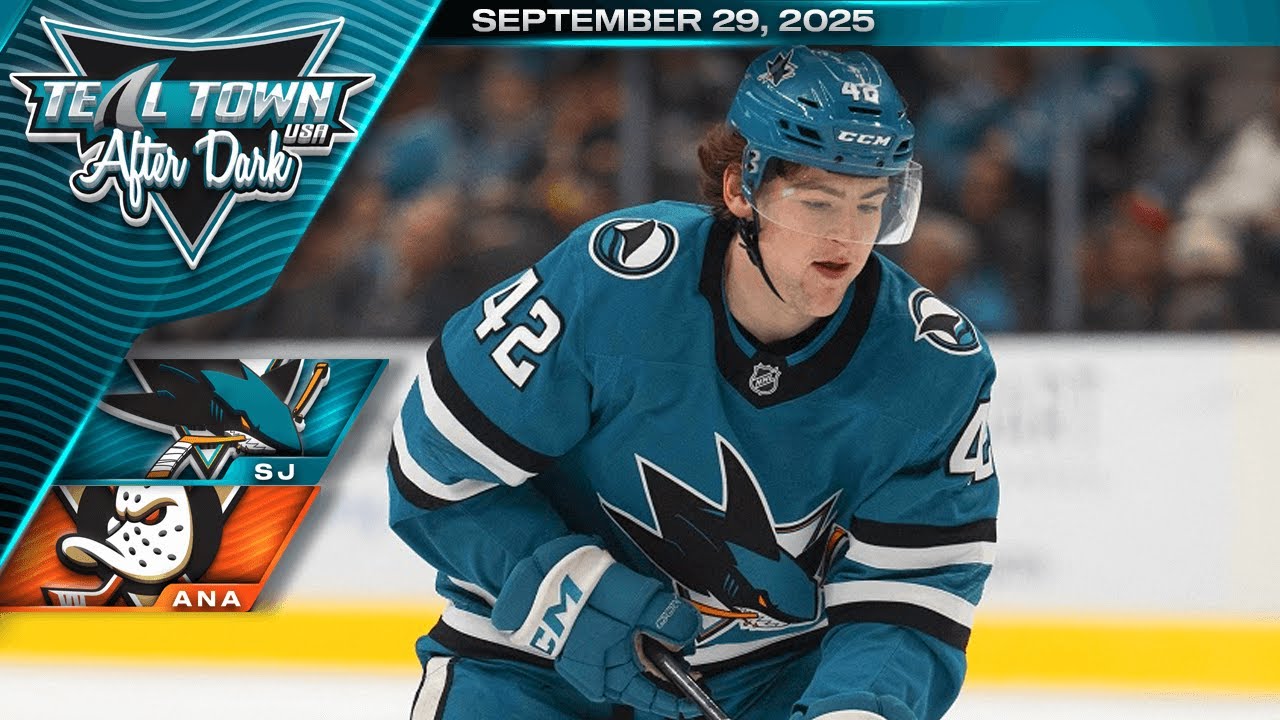 San Jose Sharks @ Anaheim Ducks - 9/29/2025 - Teal Town USA After Dark (Postgame)