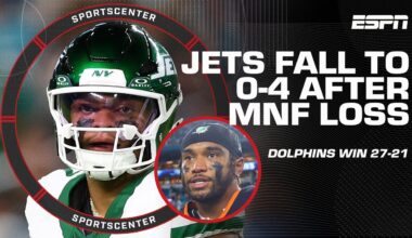 'The Jets beat the Jets' - Herm Edwards says turnovers led the Dolphins to MNF win | SportsCenter