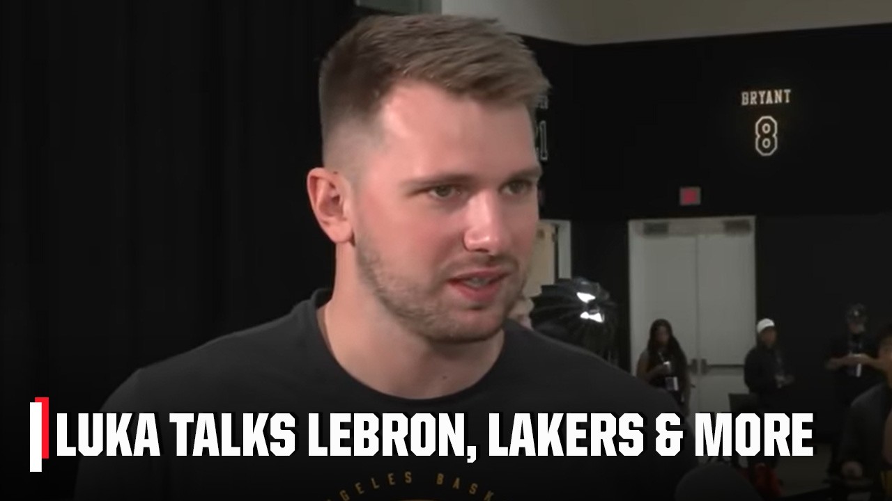 Luka Doncic on his 1st full season with LeBron, fitness journey and Lakers' outlook | NBA Media Day