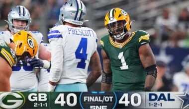 SHOOTOUT IN DALLAS ON SNF: Greenbay Packers vs Dallas Cowboys Week 4