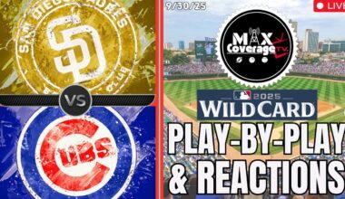 🔴NL Wild Card - San Diego Padres vs Chicago Cubs - Play-By-Play & Reactions (9/30/25)