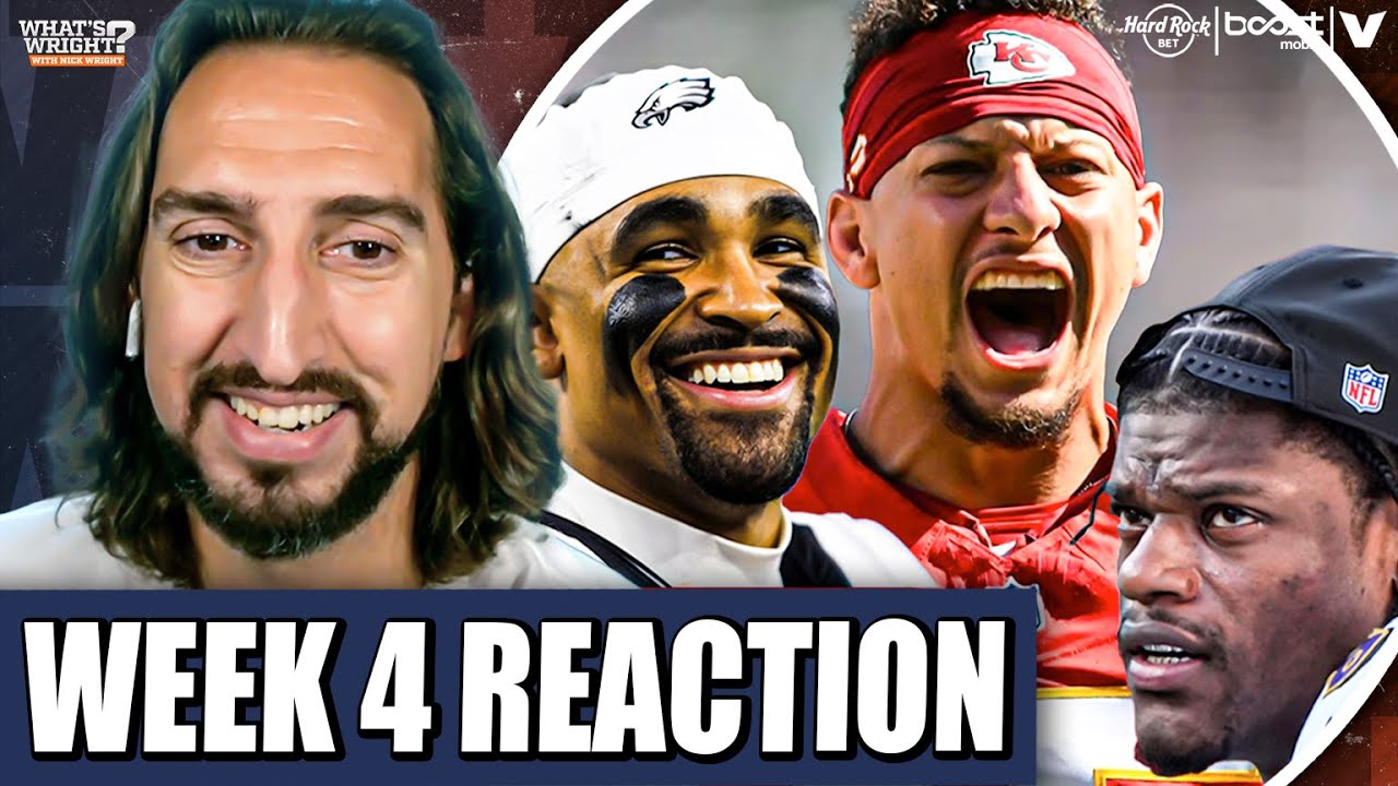NFL Week 4 Reaction: Chiefs CRUSH Ravens, Eagles ISSUES? Cowboys & Packers TIE? | Nick Wright