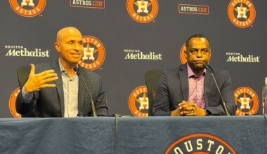 Astros end of season availability with Mgr Joe Espada & GM Dana Brown