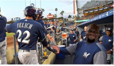 I made a bet with a Cubs fan from a different department at work in 2018 & 2019 that the Brewers would finish with a better record than the Cubs. He lost so I photoshopped him into these photos. I’m at a new job and he just started working at the same place so I had to give his department the photos