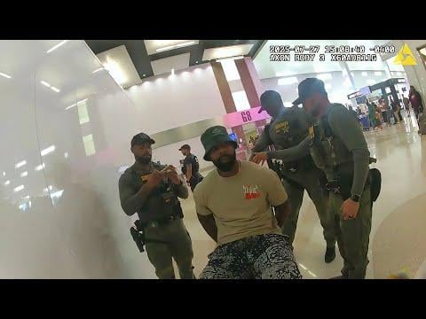 (Body cam) NBA star Marcus Morris Sr. Busted at airport over 250k in casino debts